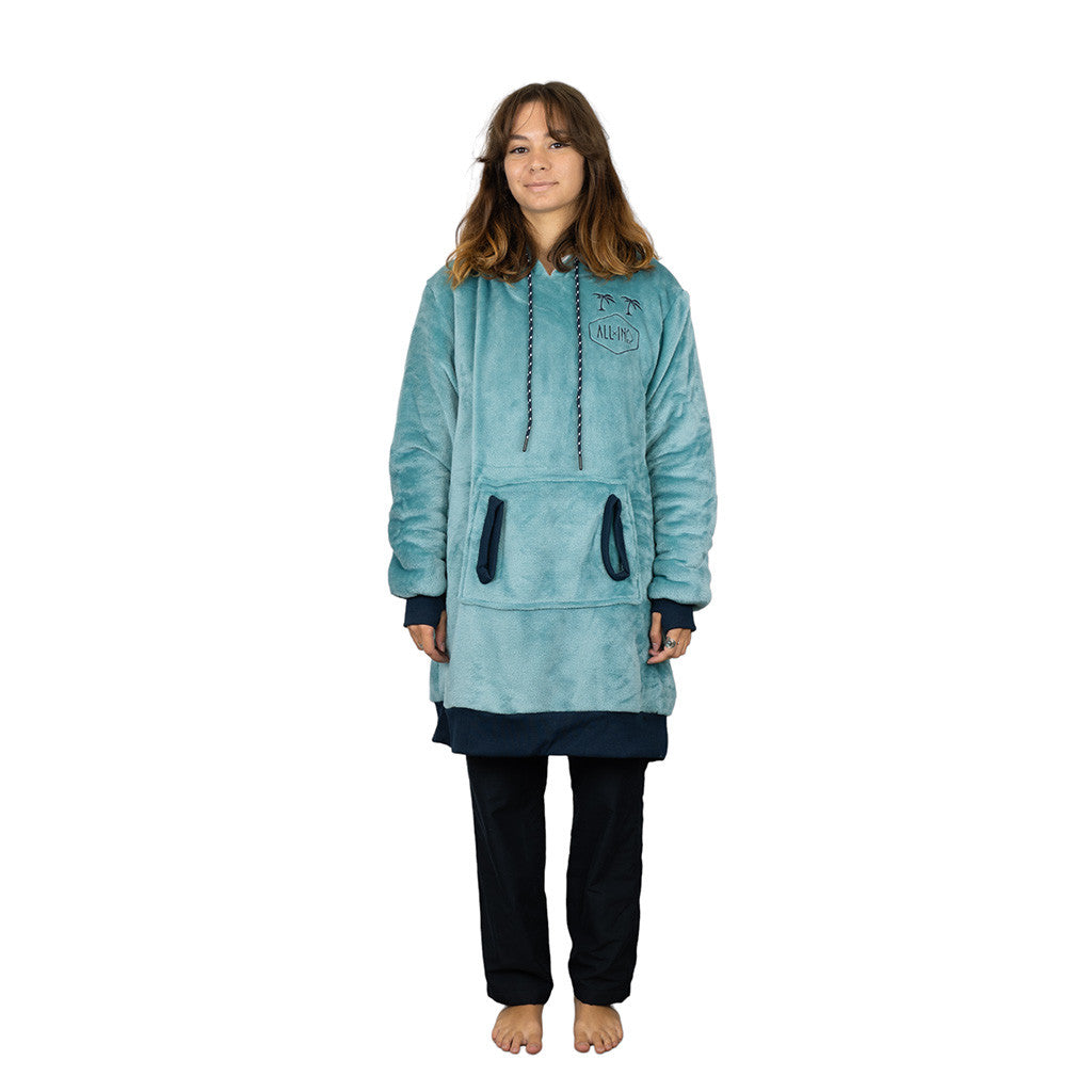 All In Poncho Plaid  Blue Green