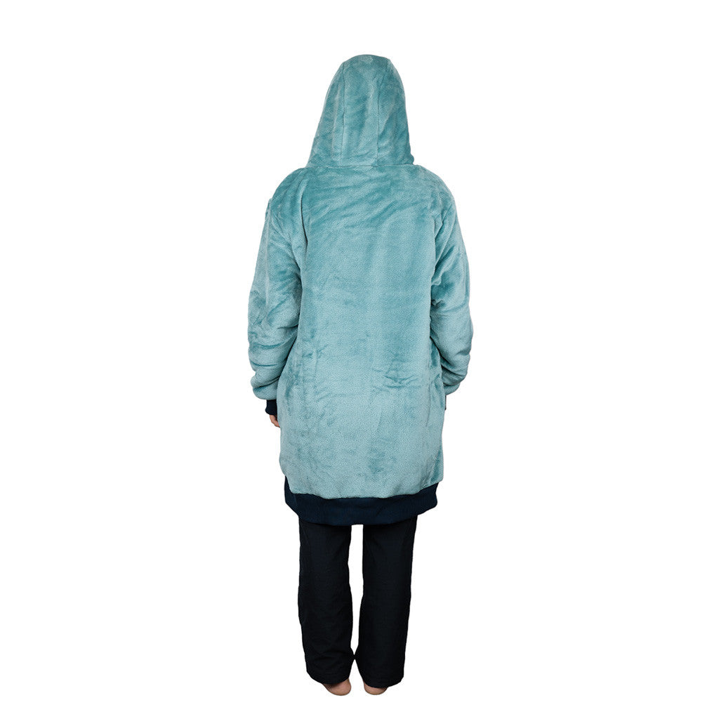 All In Poncho Plaid  Blue Green