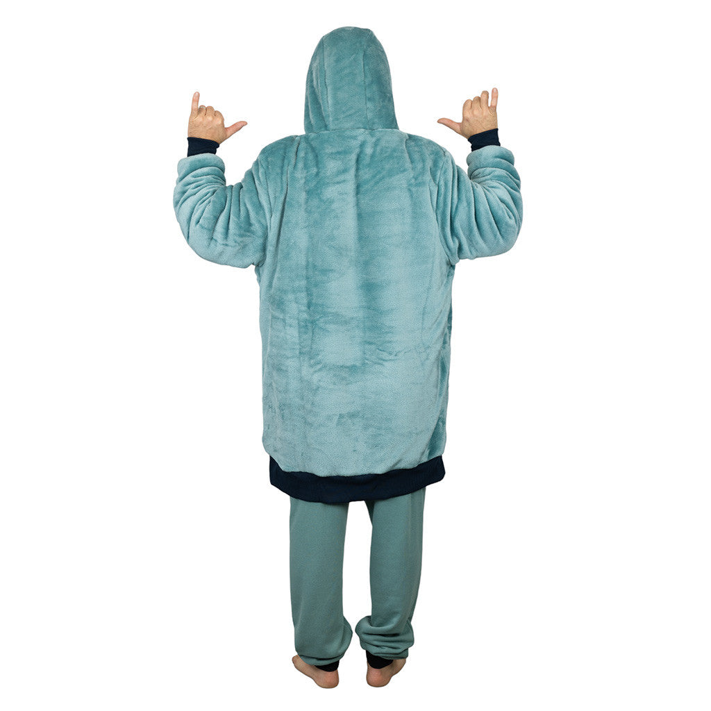 All In Poncho Plaid  Blue Green