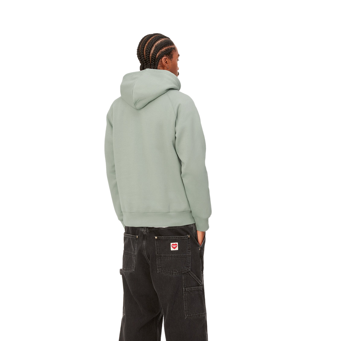 Carhartt hooded chase sweat Glassy Teal