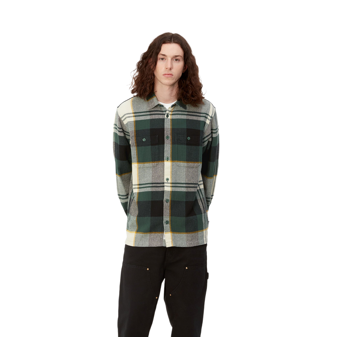 Carhartt L/S Dellinger Shirt Discovery Green