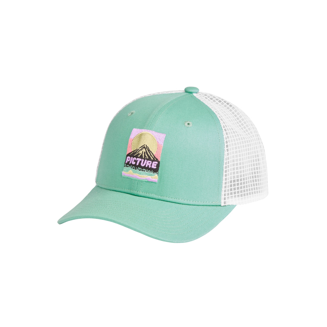 Picture organic clothing Zephyr trucker cap - Wasabi