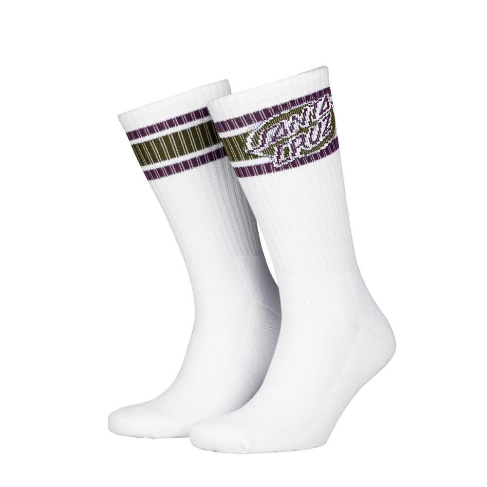 Santa Cruz Oval Dot Stripe Sock