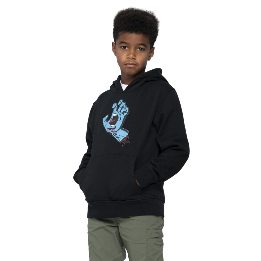 Santa cruz Youth Screaming Hand Hood Black