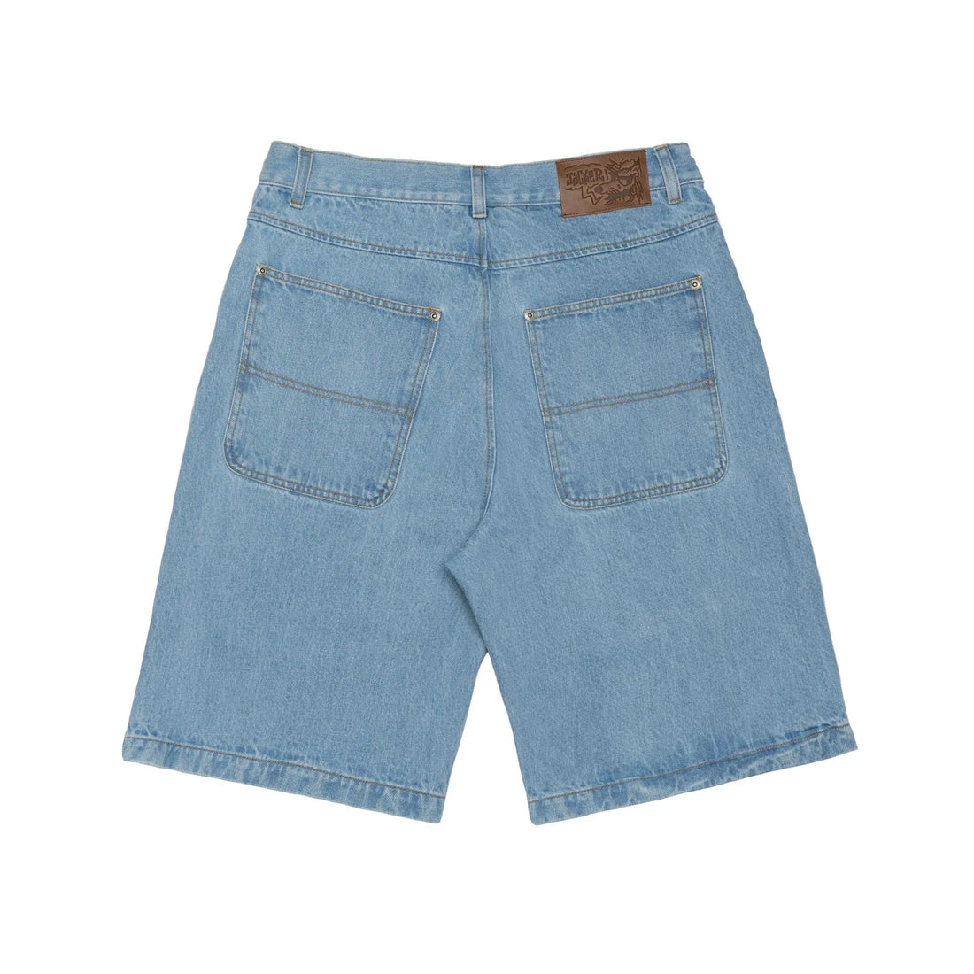 Jacker Serif Logo Denim Gaggy Short
