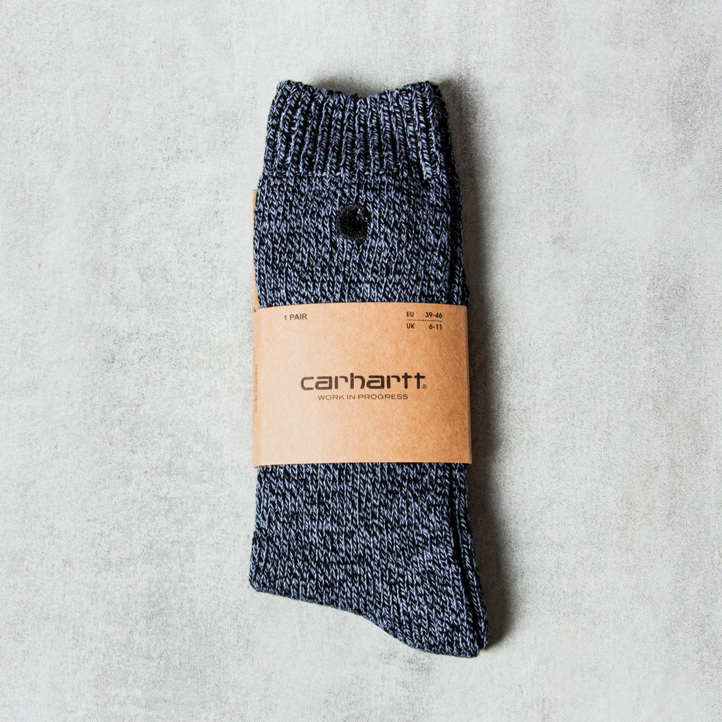 Carhartt WIP Tony Socks - Chaussettes noires shady blue