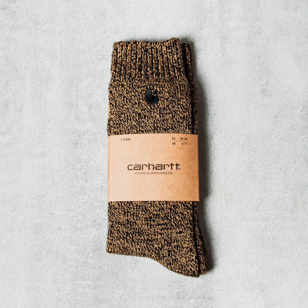 Carhartt WIP Tony Socks - Chaussettes noires dusty h