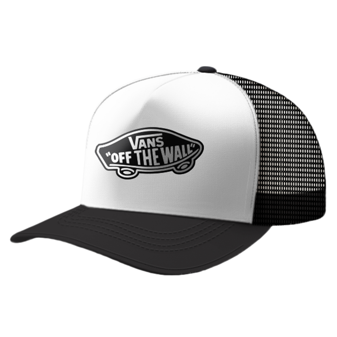 Vans Classic Patch Curved Bill Trucker - Black/White - Enfant