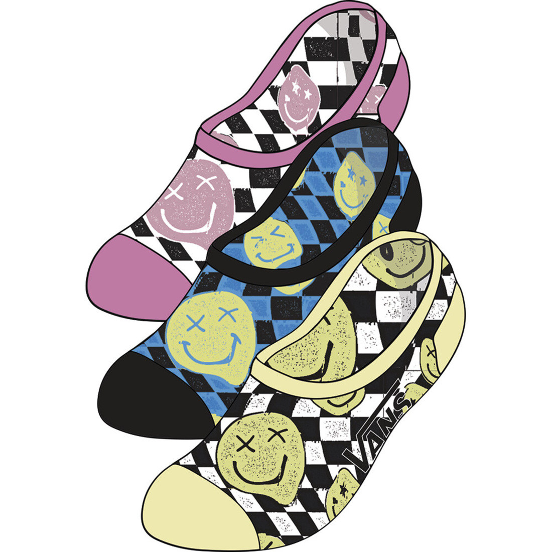 Vans Ticker canoodle checkerboard - Faded yellow
