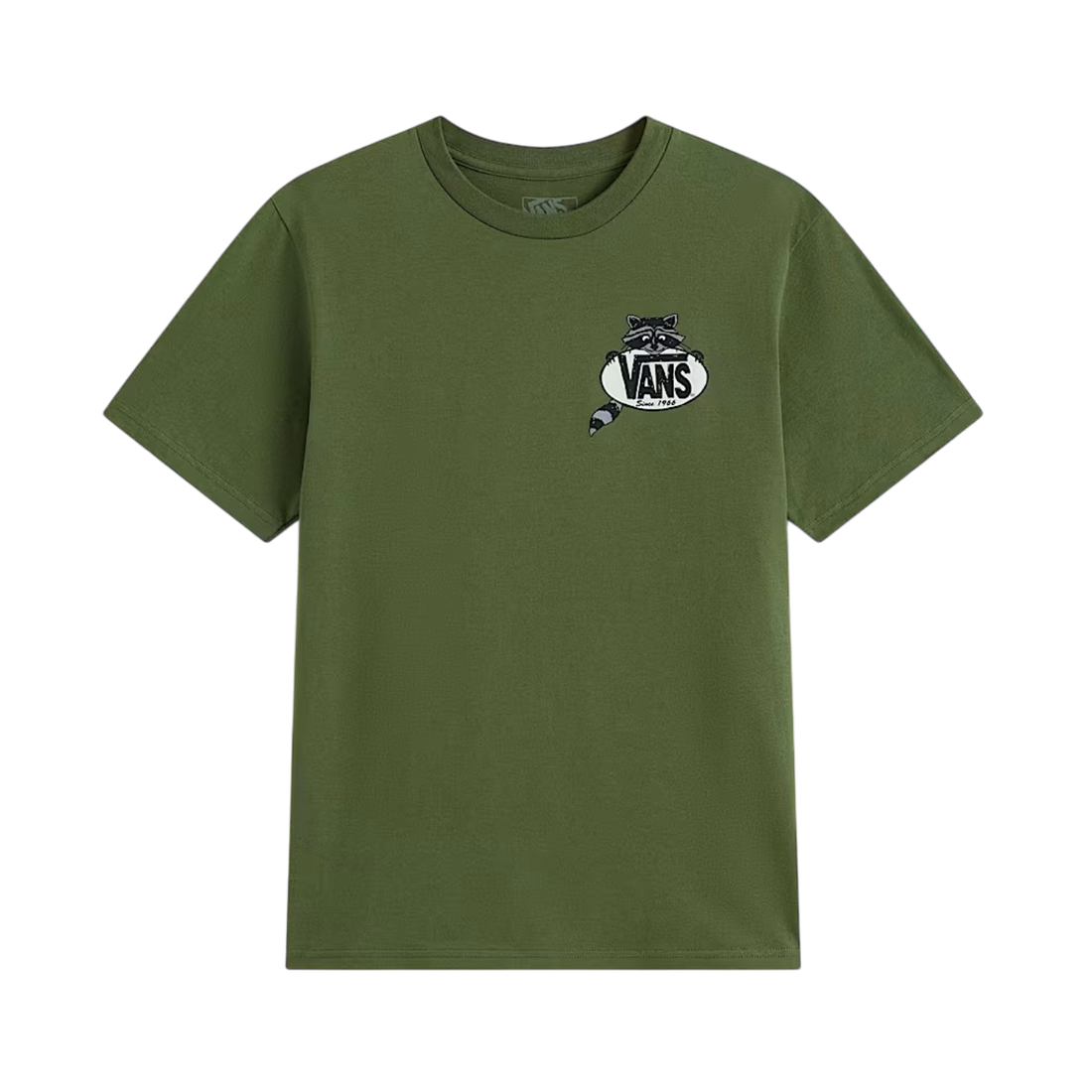 Vans Dumpster raccoon ss tee-Dark green enfant (de 8 à 14 ans)