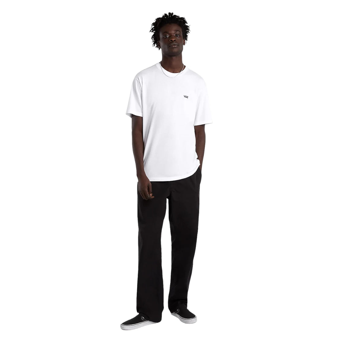 Vans MN Left Chest Logo Tee White/Black