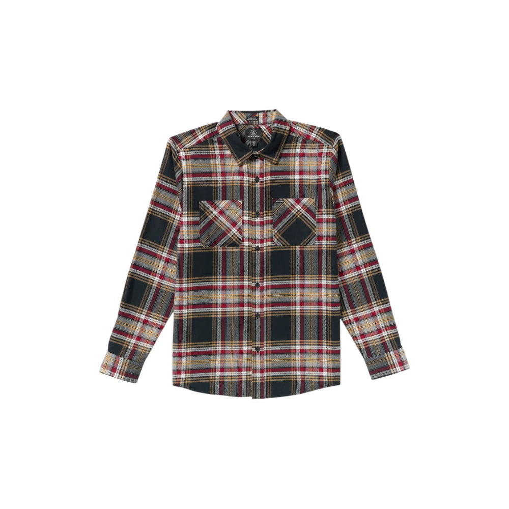 Volcom Netastone Flannel Ls - Antique Black