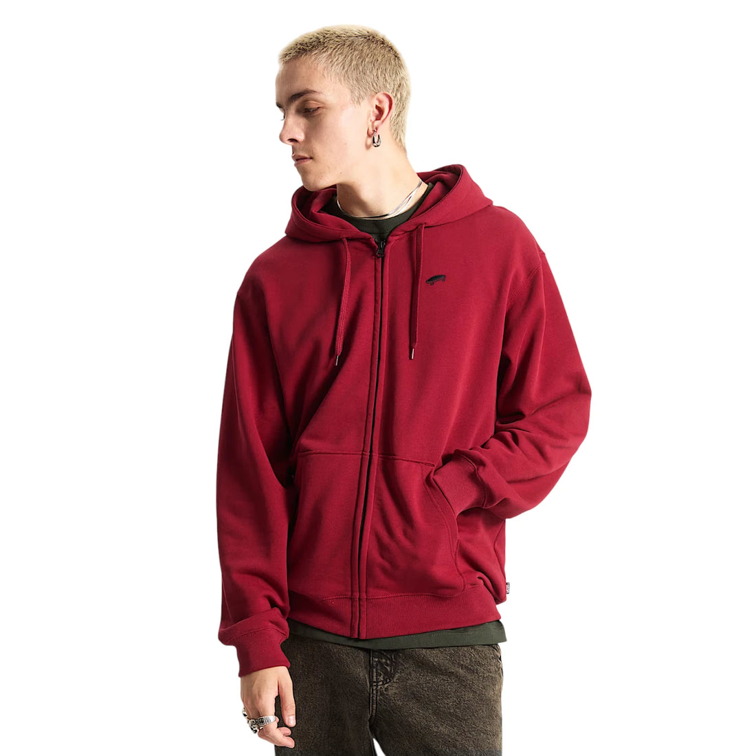 Vans Salton Loose FT Full Zip Pullover – Bordeaux
