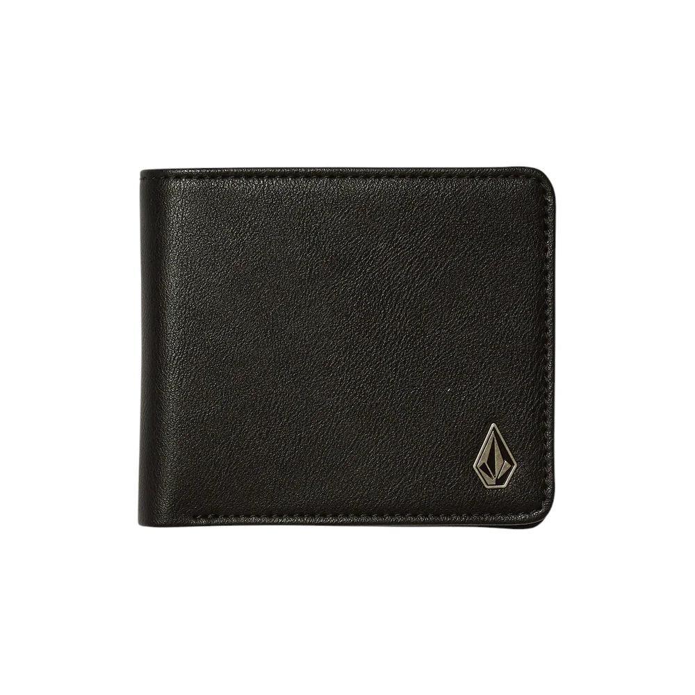 Volcom Slim Stone Pu Wallet Large – Black