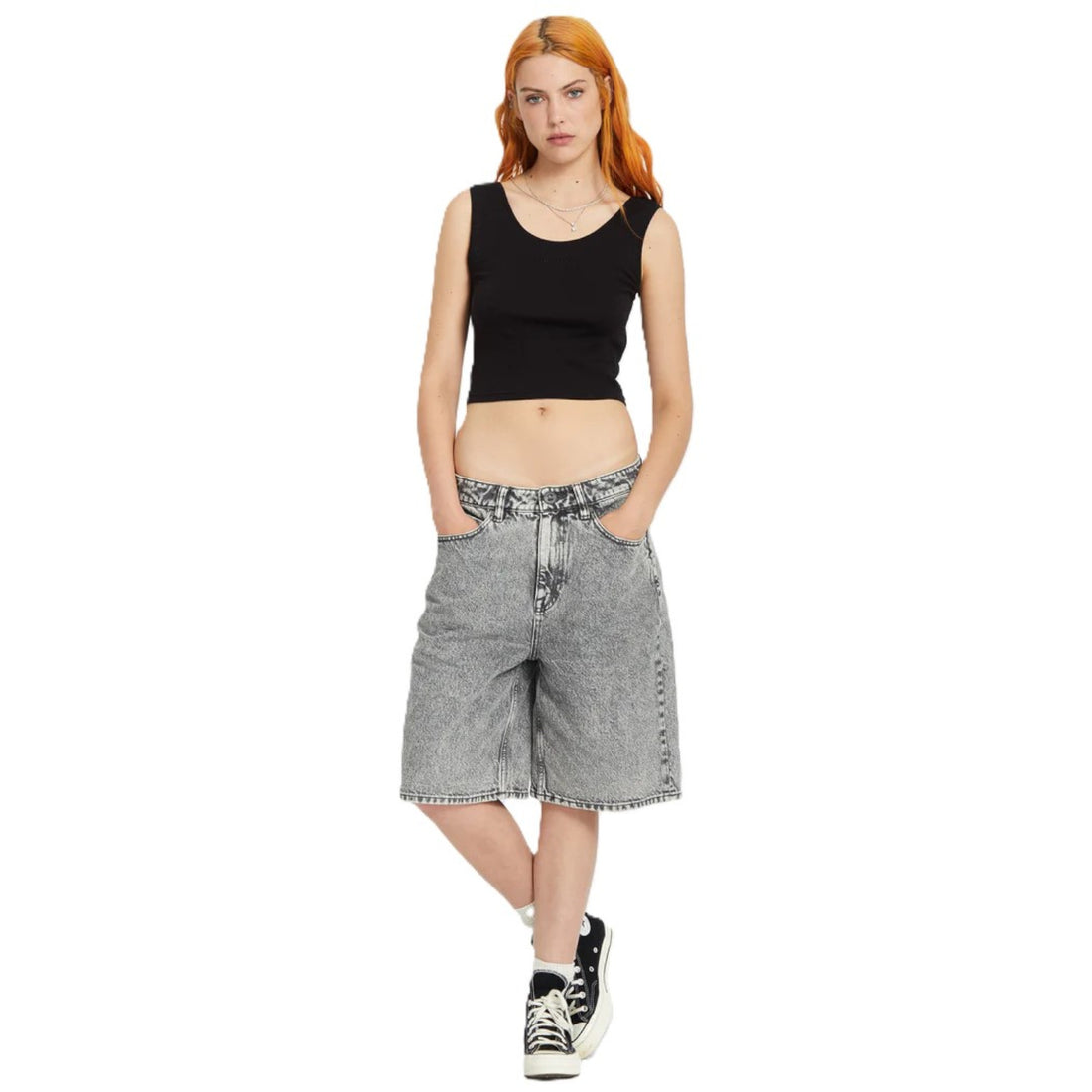 Volcom Beeggy denim short Grey vintage