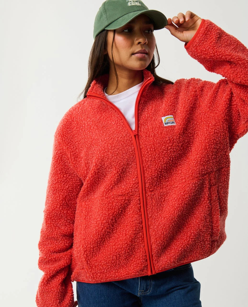 Rip Curl - polaire sherpa rouge
