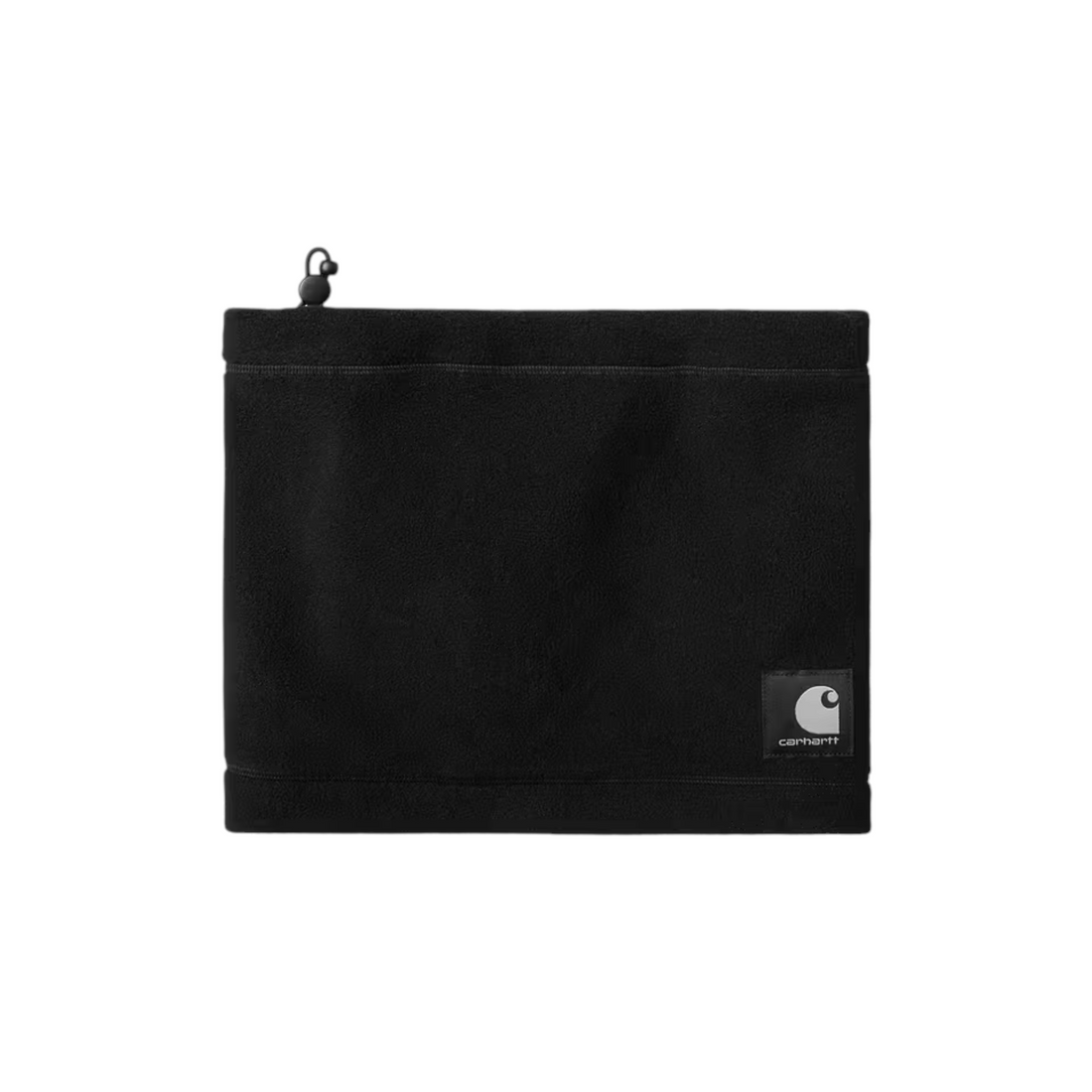 Tour de cou polaire noir Born2ride Carhartt WIP Blevin avec cordon de serrage et étiquette carrée tissée
