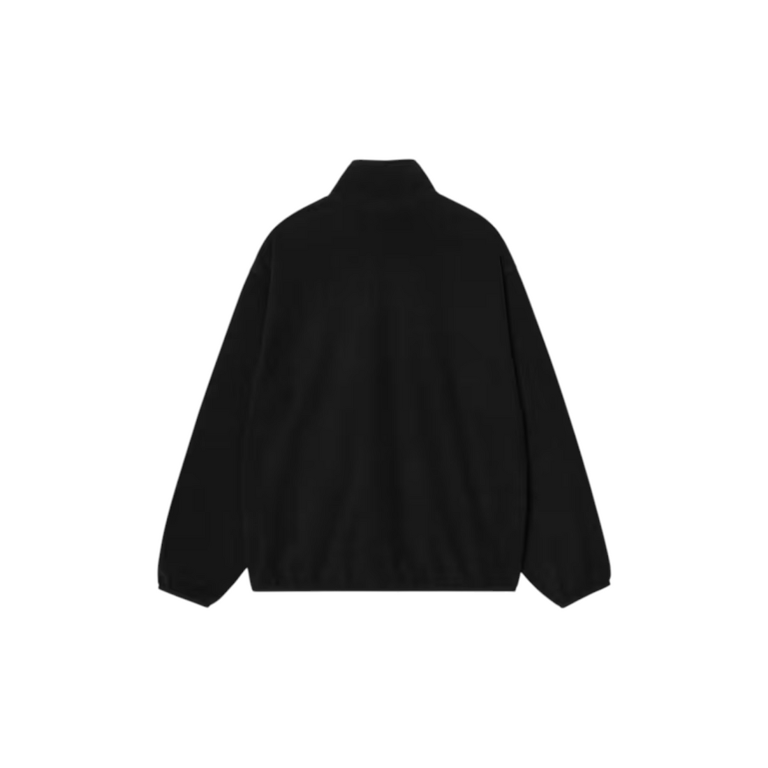 Vue arrière du sweat demi-zip Born2ride Carhartt WIP Edmore en molleton polyester noir