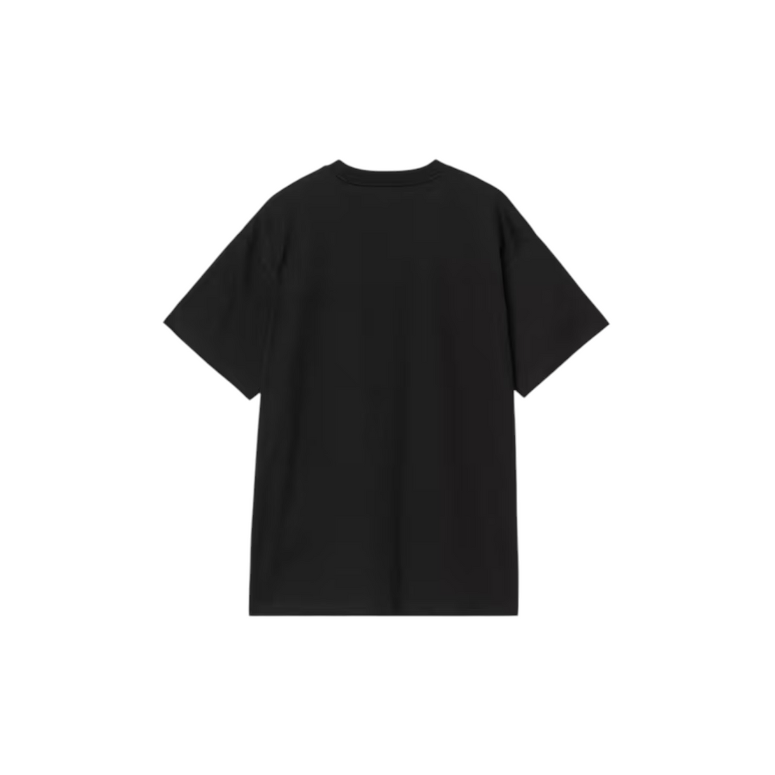 Vue arrière du t-shirt noir en coton biologique Born2ride Carhartt WIP avec coupe classique