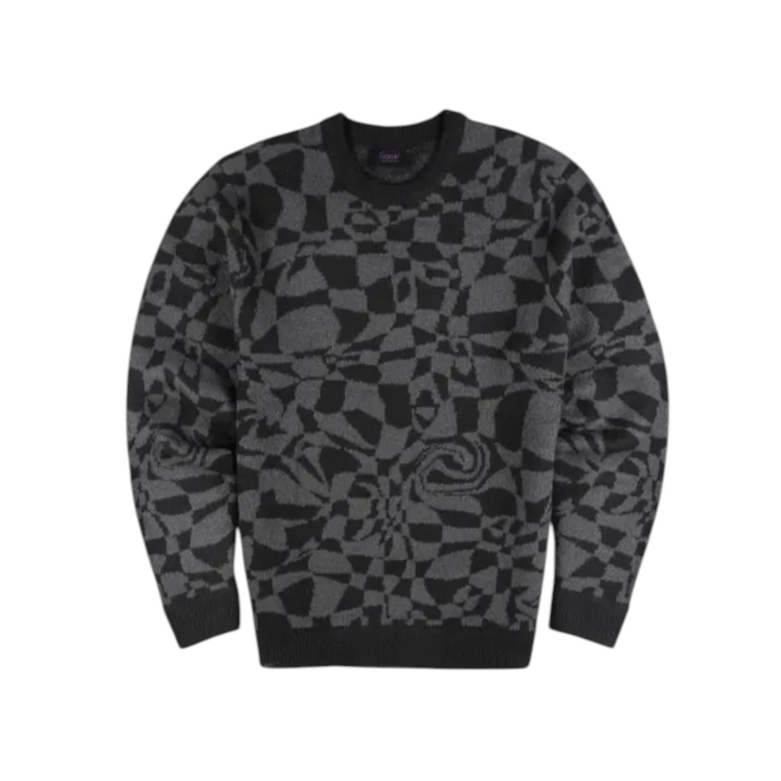 Pull Born2ride Oxbow Twist-jp noir à motif géométrique abstrait en tricot souple