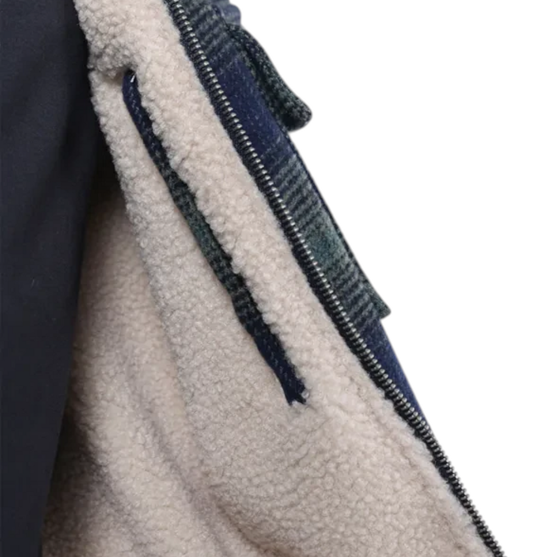 Veste Oxbow Ventura Born2ride bleu marine avec doublure intérieure en sherpa chaud et fermeture zippée