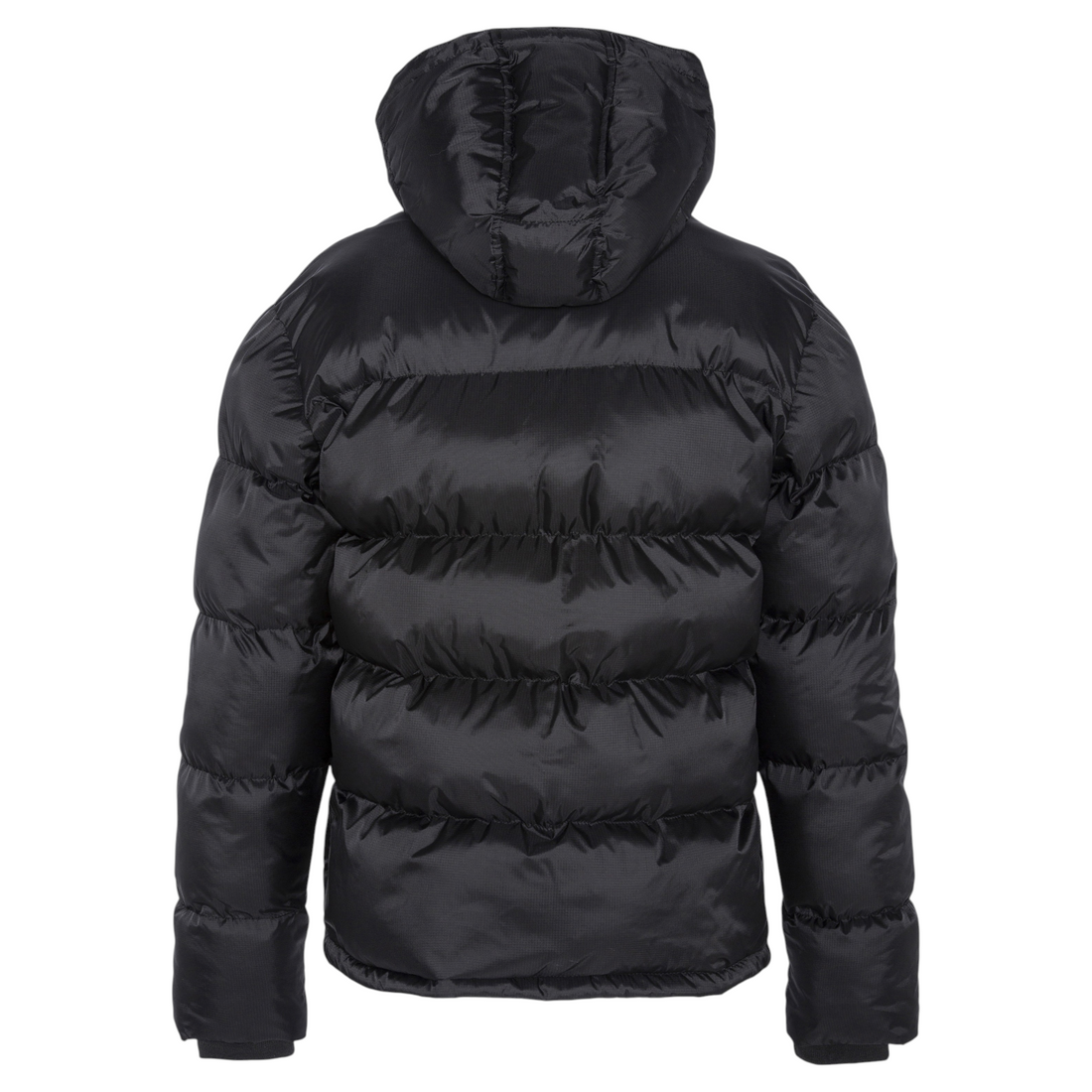 Doudoune enfant noire Schott Idaho2b avec capuche et extérieur en nylon indéchirable, vue de dos chez Born2ride