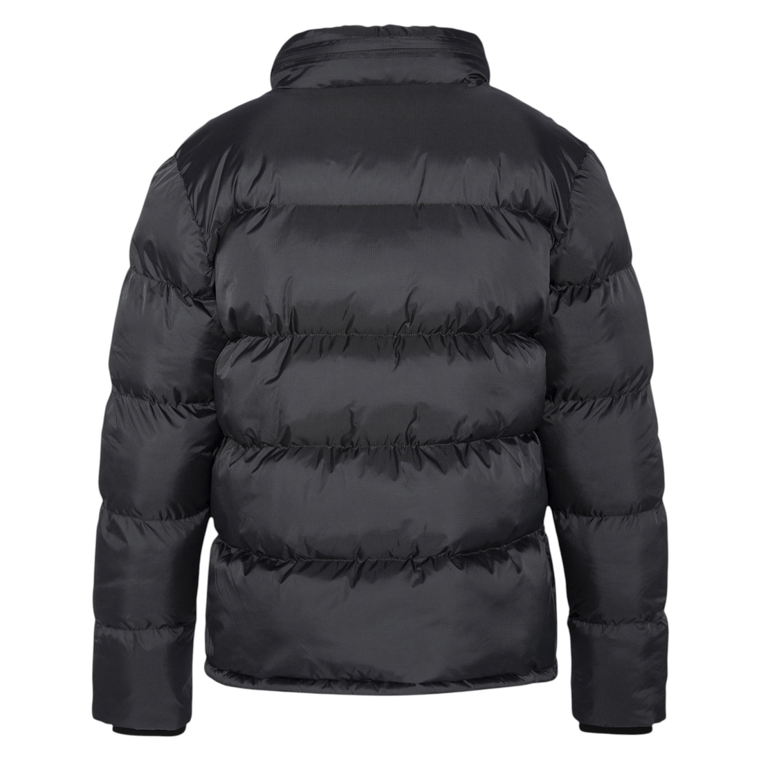 Vue arrière de la doudoune Born2ride Schott Idaho en nylon ripstop anthracite avec matelassage horizontal