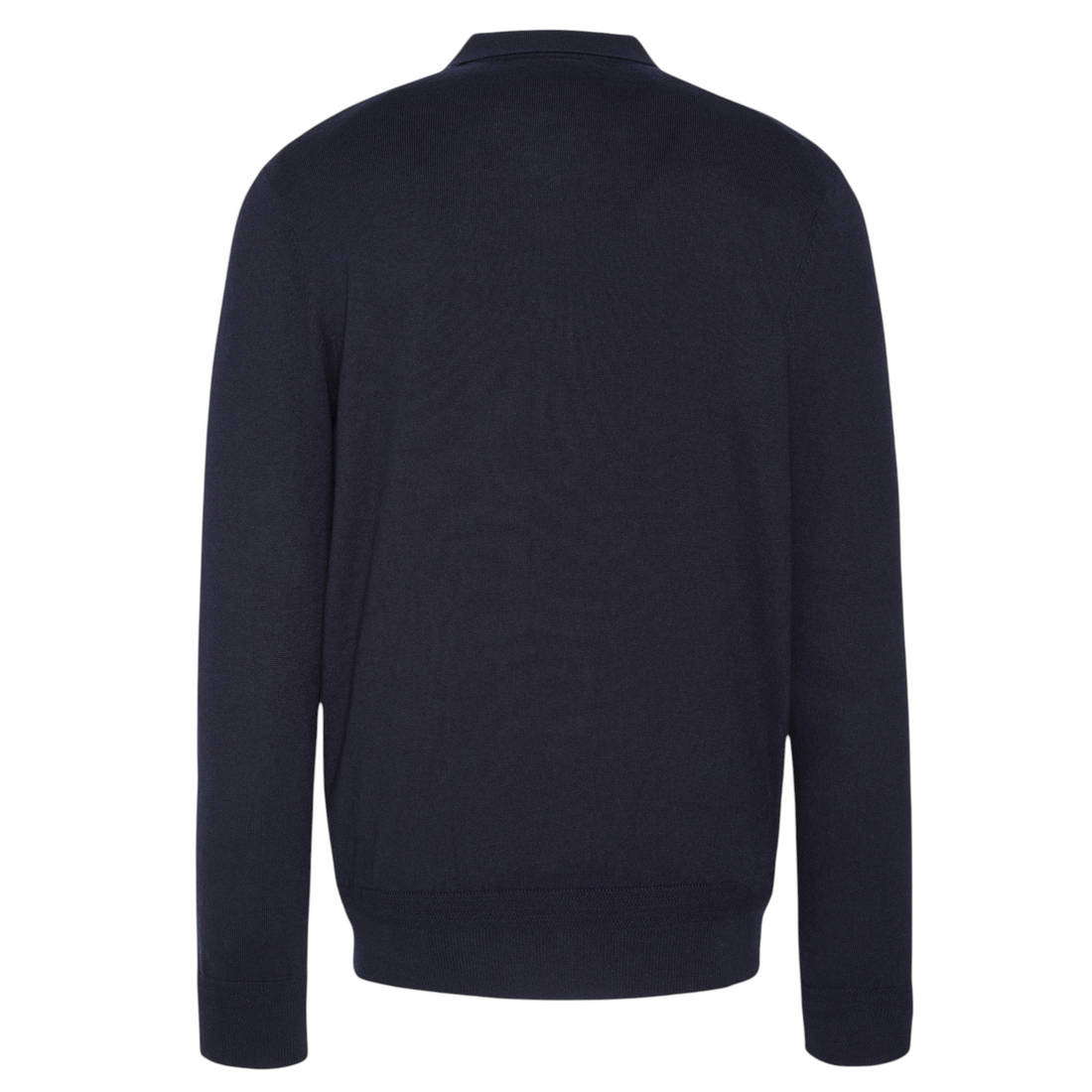 Pull polo Born2ride Schott Plbeal7 bleu marine en maille fine de coton et laine, vue arrière