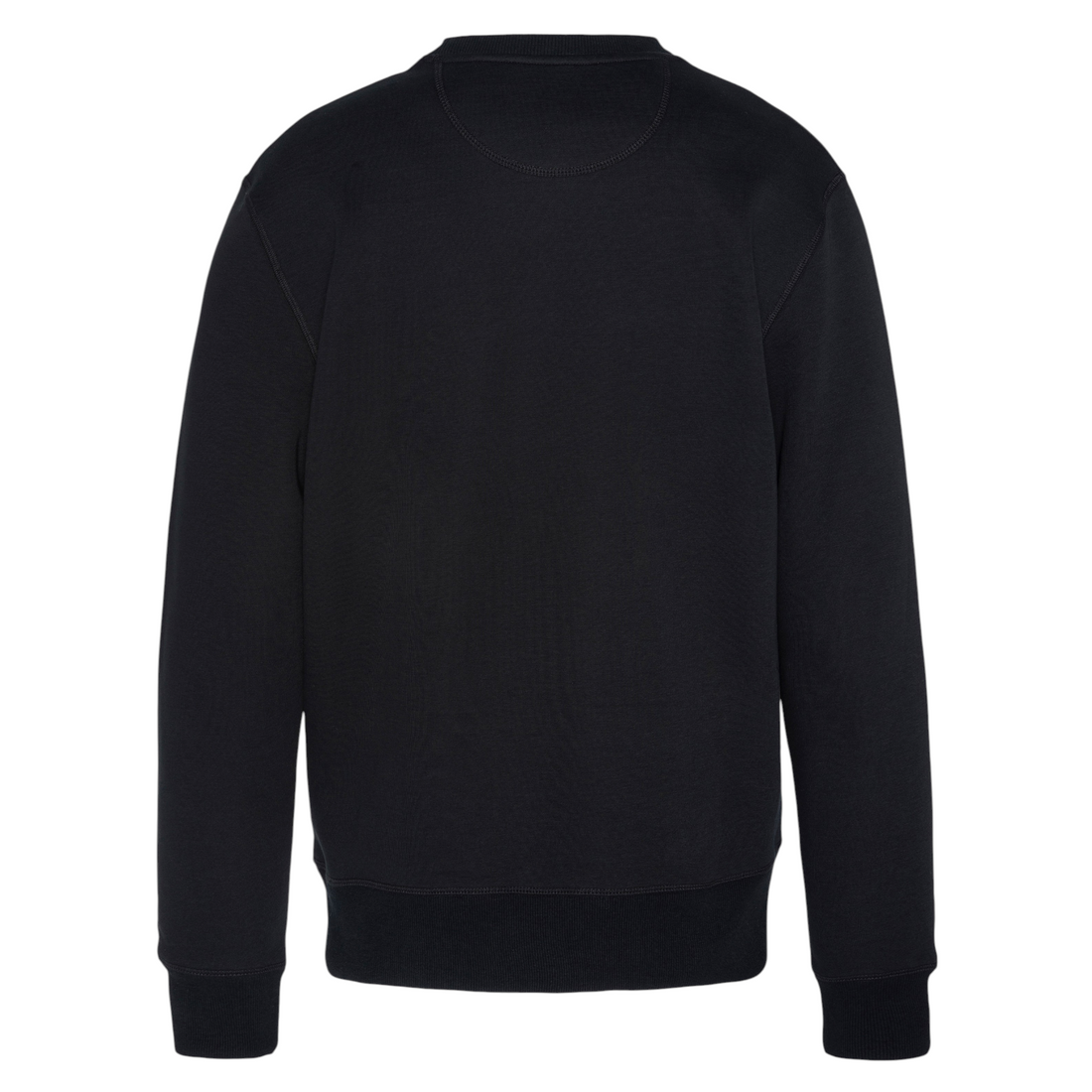 Sweatshirt Born2ride Schott Swcasual1 noir à col rond en molleton épais avec finitions côtelées