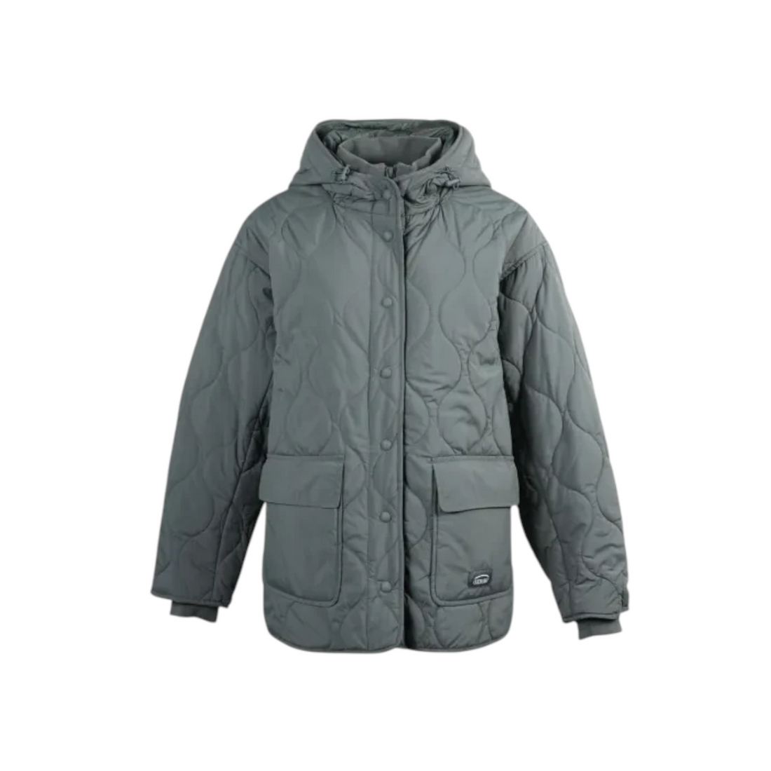 Veste matelassée Born2ride Oxbow Paddy-jk grise en polyamide avec capuche et poches avant
