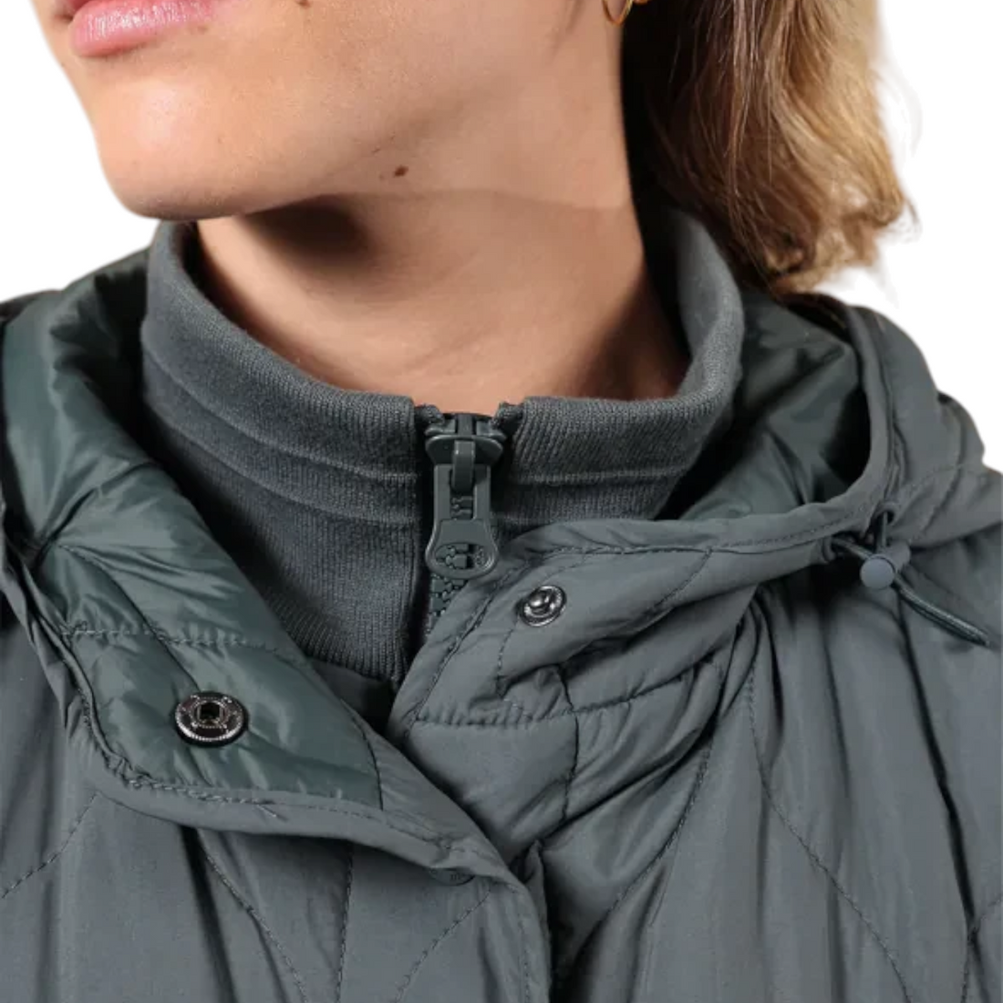Veste Oxbow Paddy-jk couleur pewter en polyamide avec capuche et col montant, disponible chez Born2ride