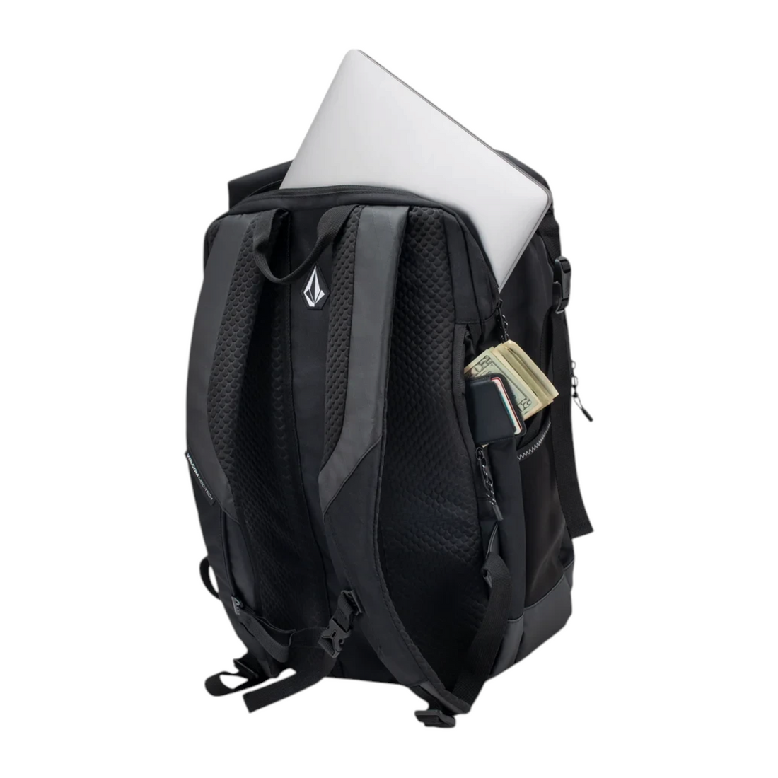 Sac à dos noir Born2ride Volcom Forecast avec compartiment pour ordinateur portable et poches latérales pratiques