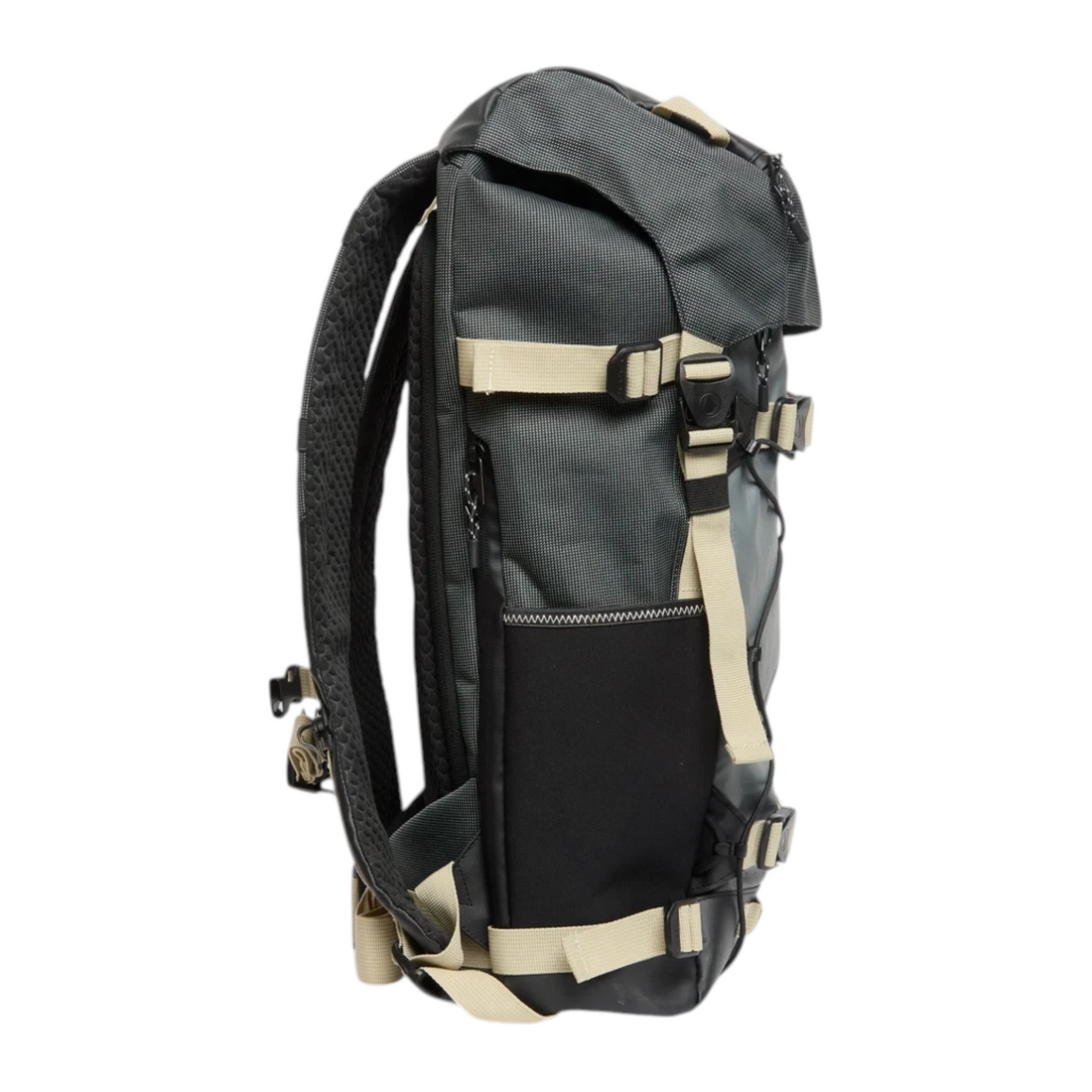 Sac à dos technique Born2ride Volcom Peakstone Mountain gris de 27 litres avec sangles de portage et panneau dorsal