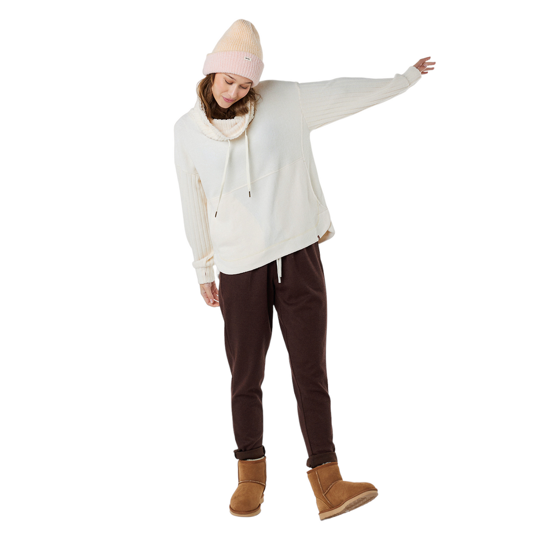 Rip Curl Cosy Roll Neck II Ecru Marle