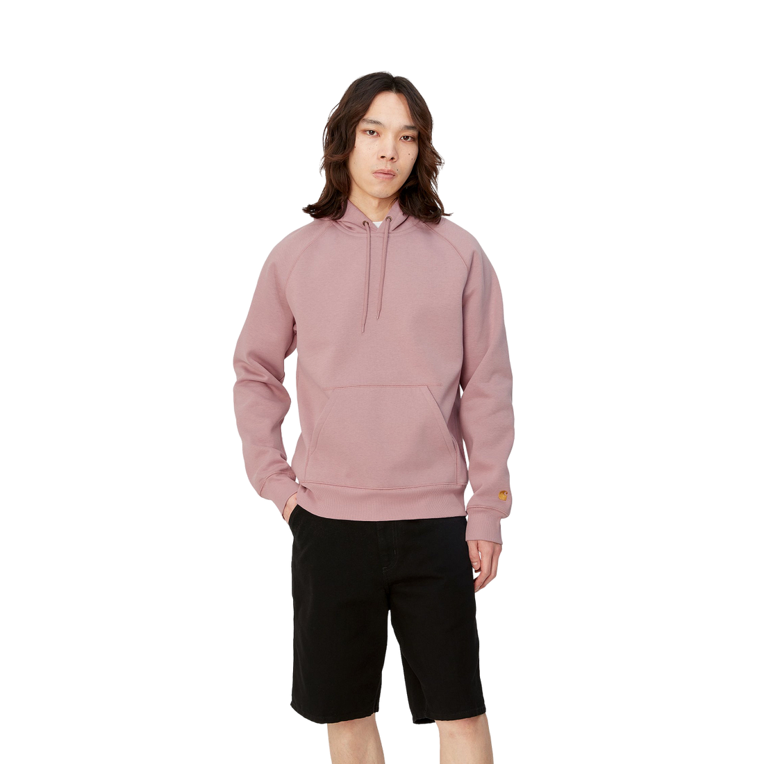 Carhartt Hooded Chase Sweat Glassy Pink