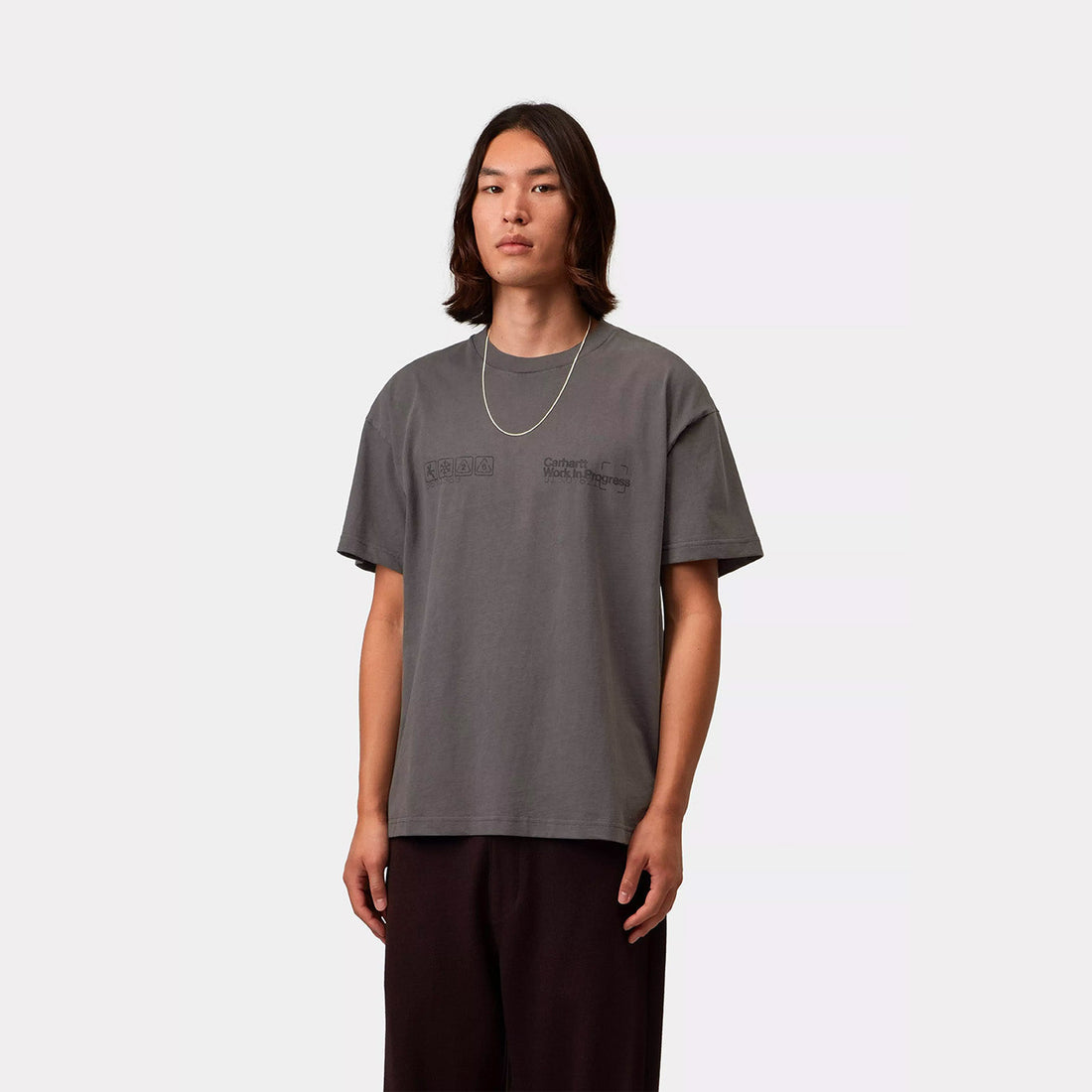 Carhartt WIP S/S Boxed T-Shirt Soot