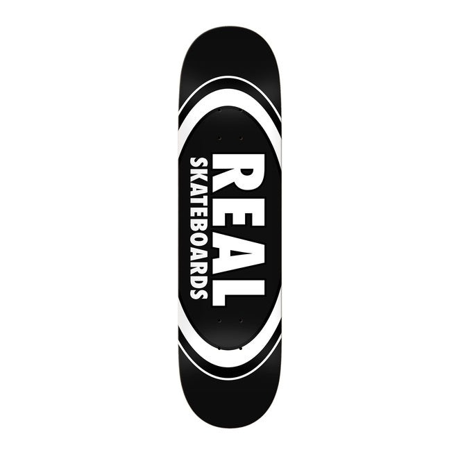 Real Skateboards Team Classic Oval Black 8.25"