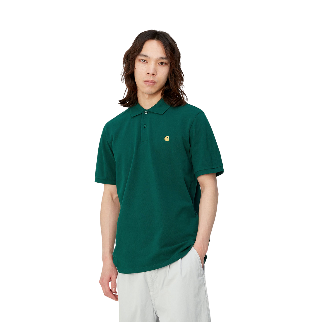 Carhartt S/S chase Pique Polo Chervil