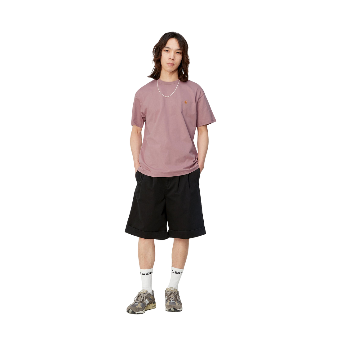 Carhartt S/S chase T-shirt Glassy Pink