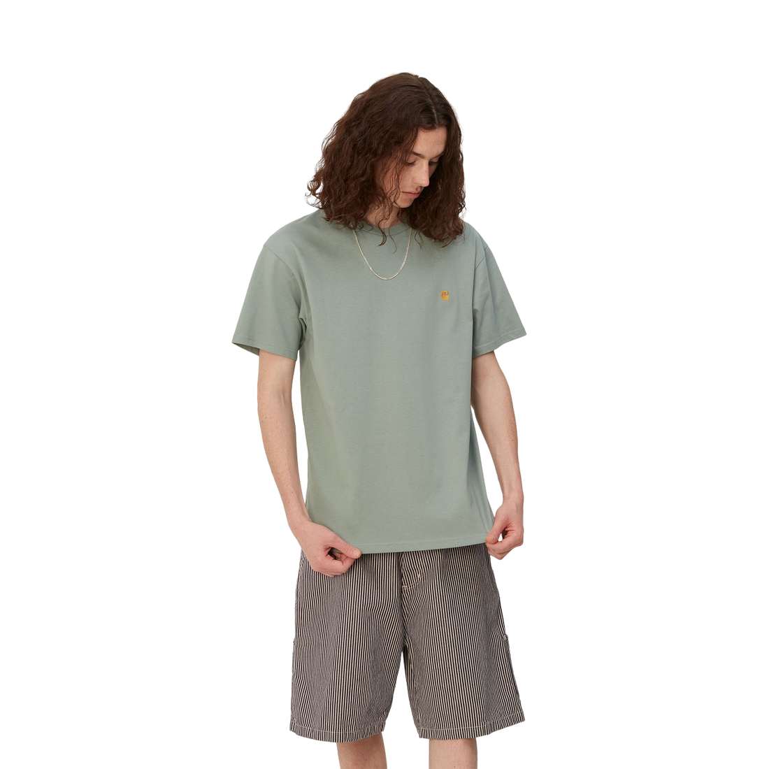 Carhartt S/S chase T-shirt Glassy teal