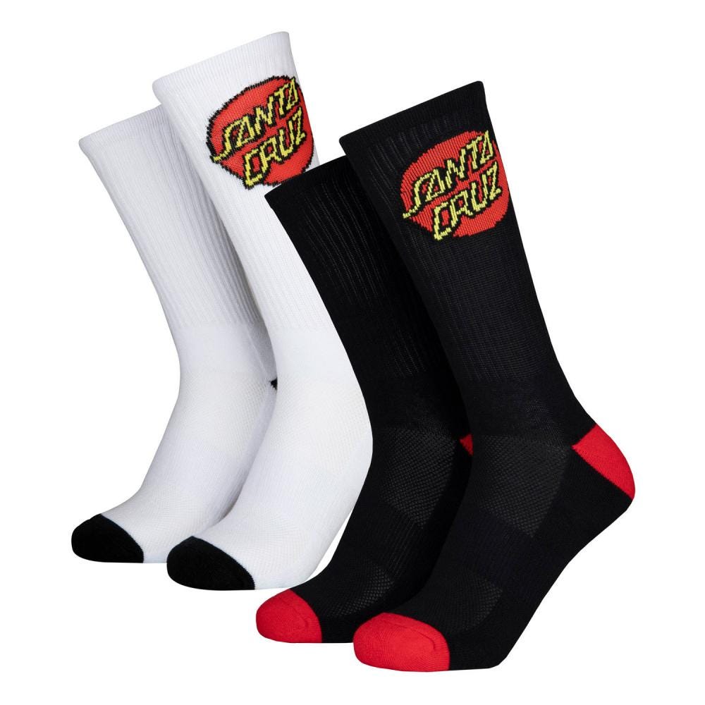 Santa Cruz Youth Classic Dot Sock (2 Paires)