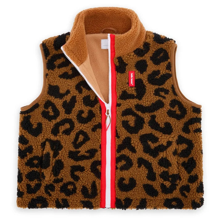 Hello Hossy Polaire sans manches-Leopard
