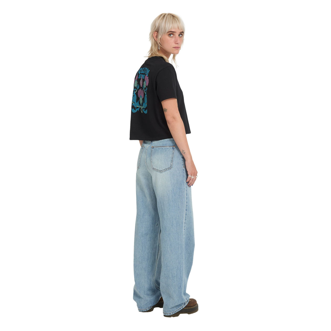 Volcom Dial Crop Tee - détail logo