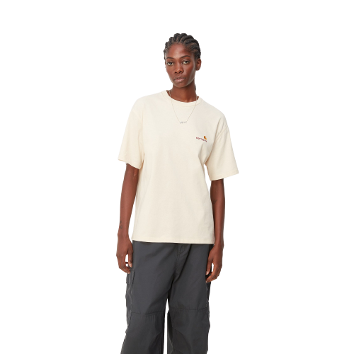 Carhartt W' S/S American Script T-Shirt Natural