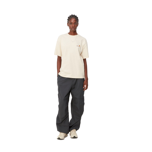 Carhartt W' S/S American Script T-Shirt Natural