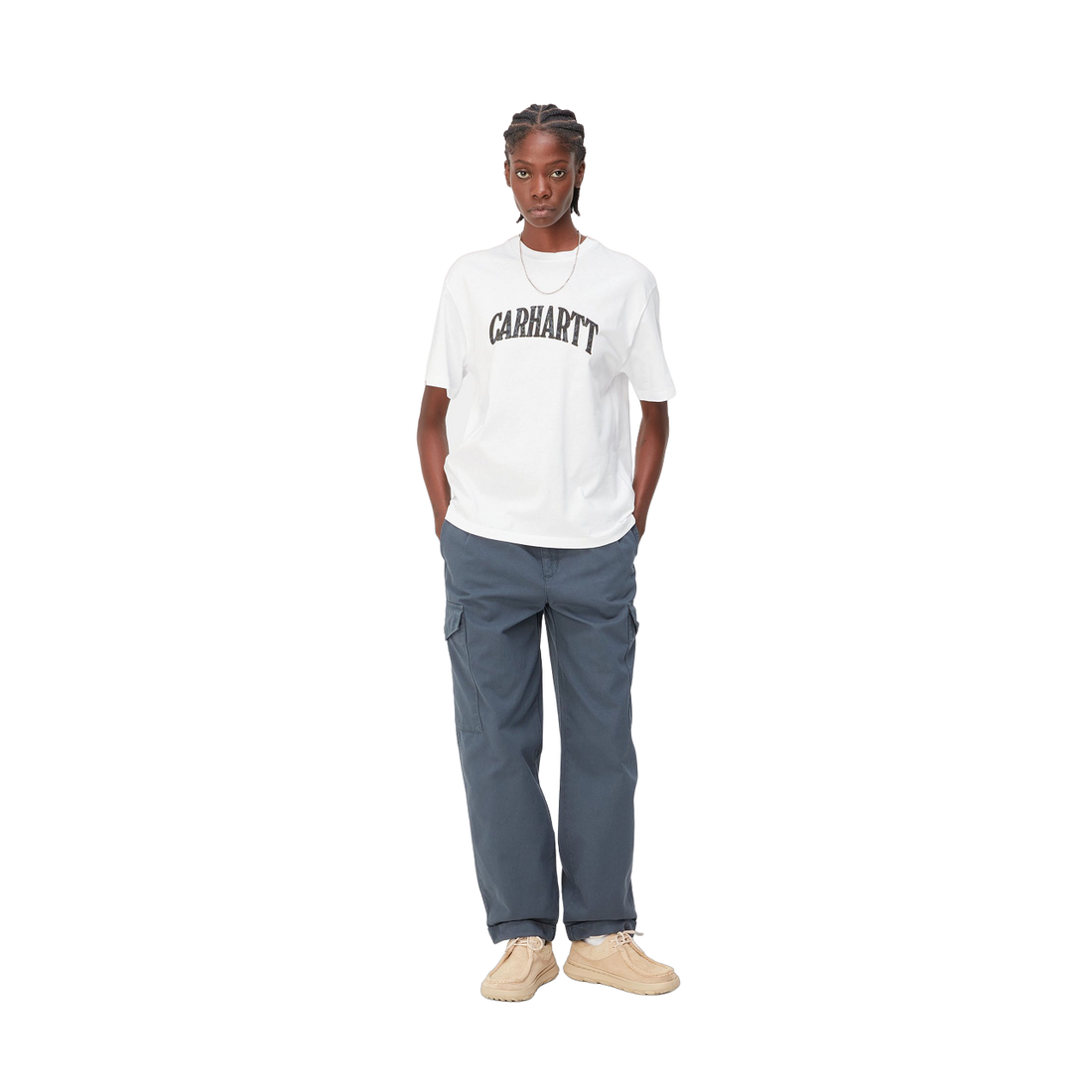 Carhartt W' S/S Paisley Script T-Shirt Natural