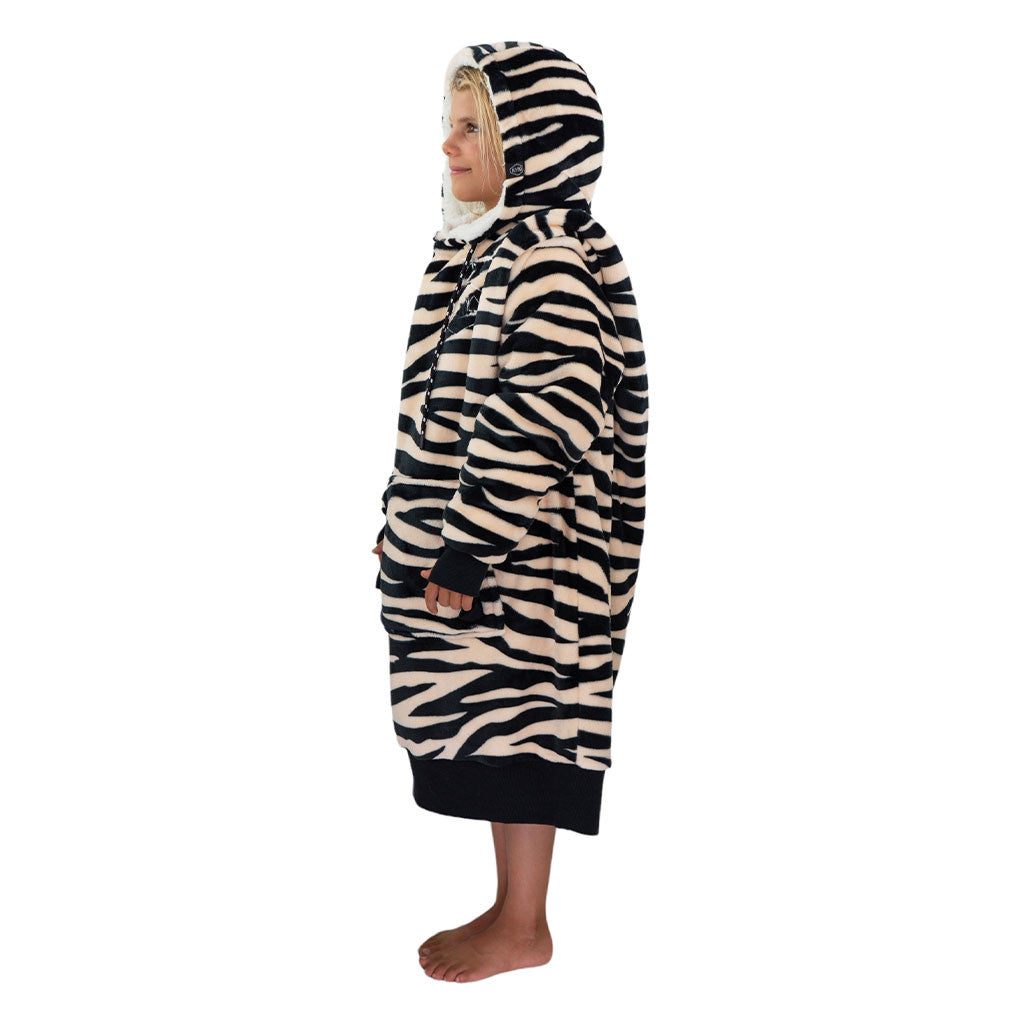 All in Poncho Plaid Junior Zebra Dark Pink