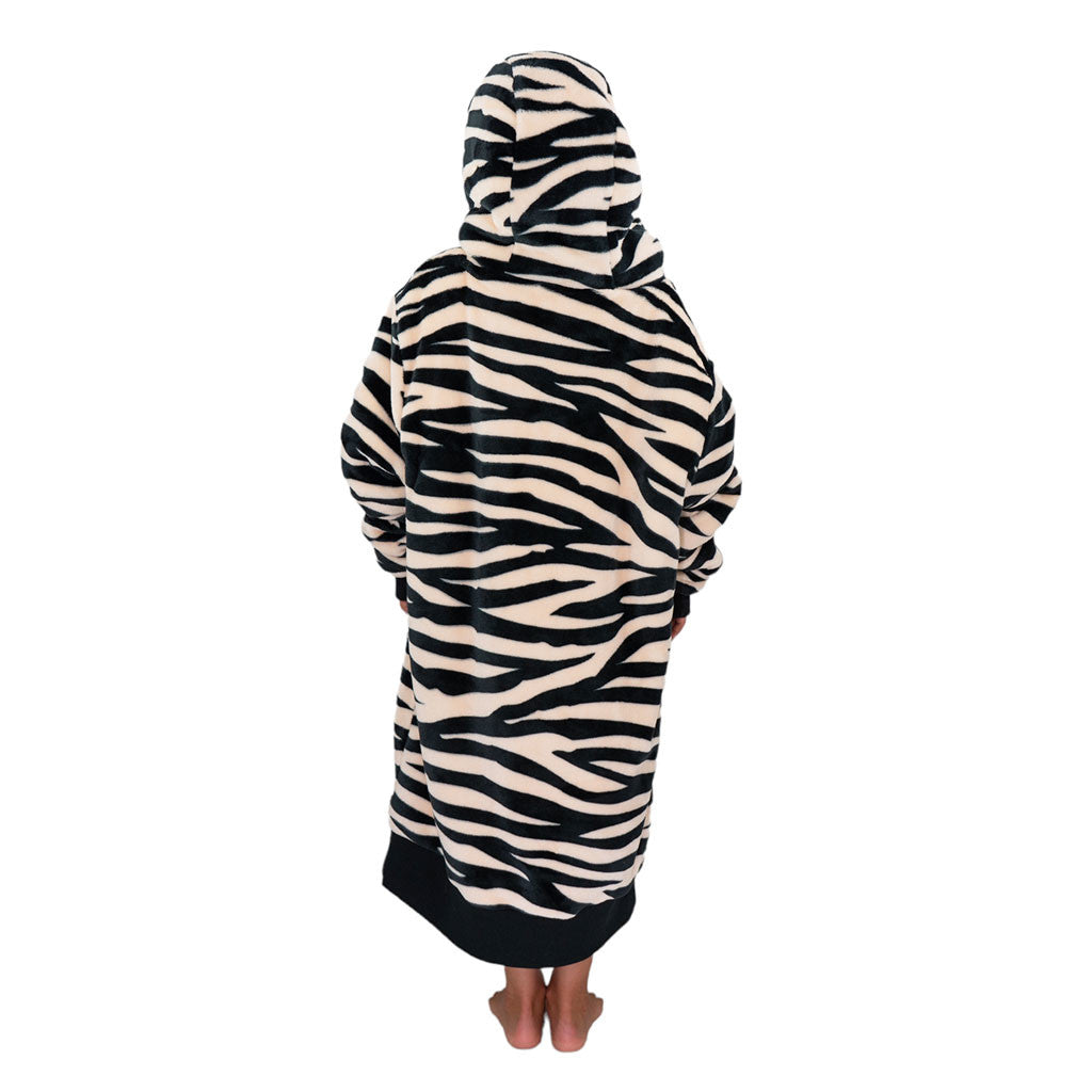 All in Poncho Plaid Junior Zebra Dark Pink